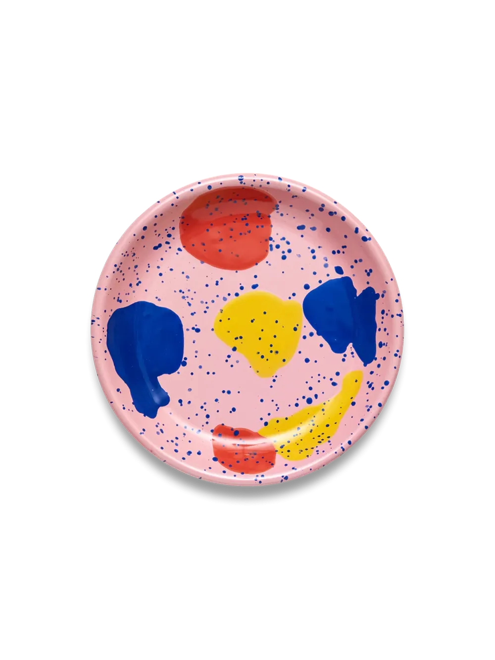 Large Pink Kids Enamel Plate