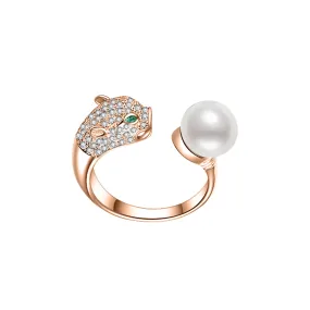 Leopard Freshwater Pearl Ring WR00162 | SAFARI