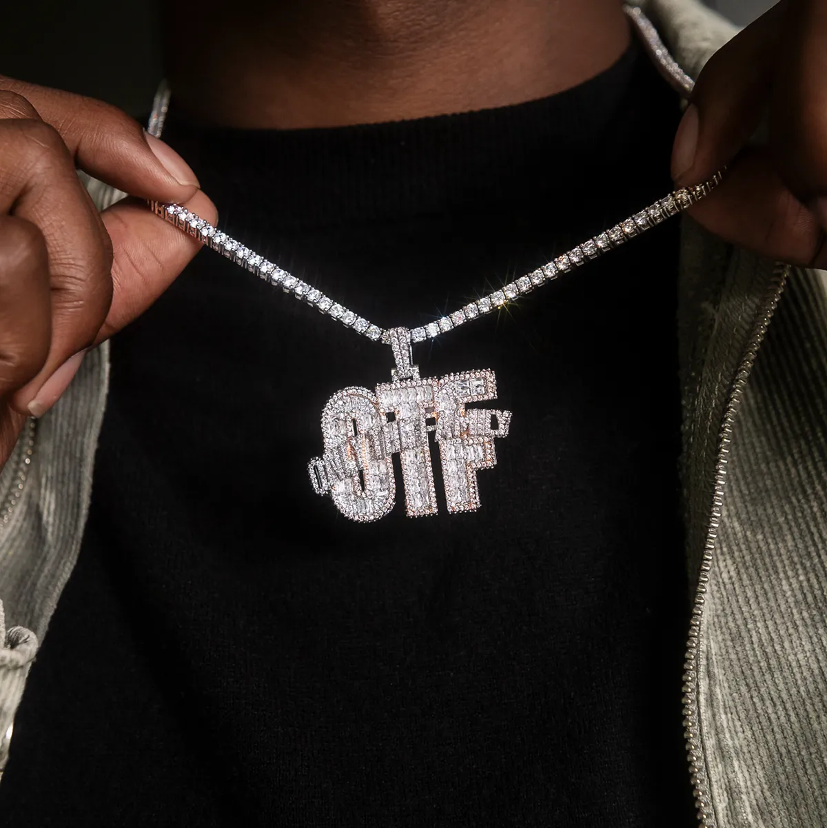 Lil Durk OTF Baguette Pendant