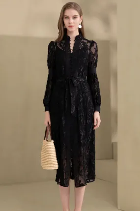 Lila Lace Dress - Black