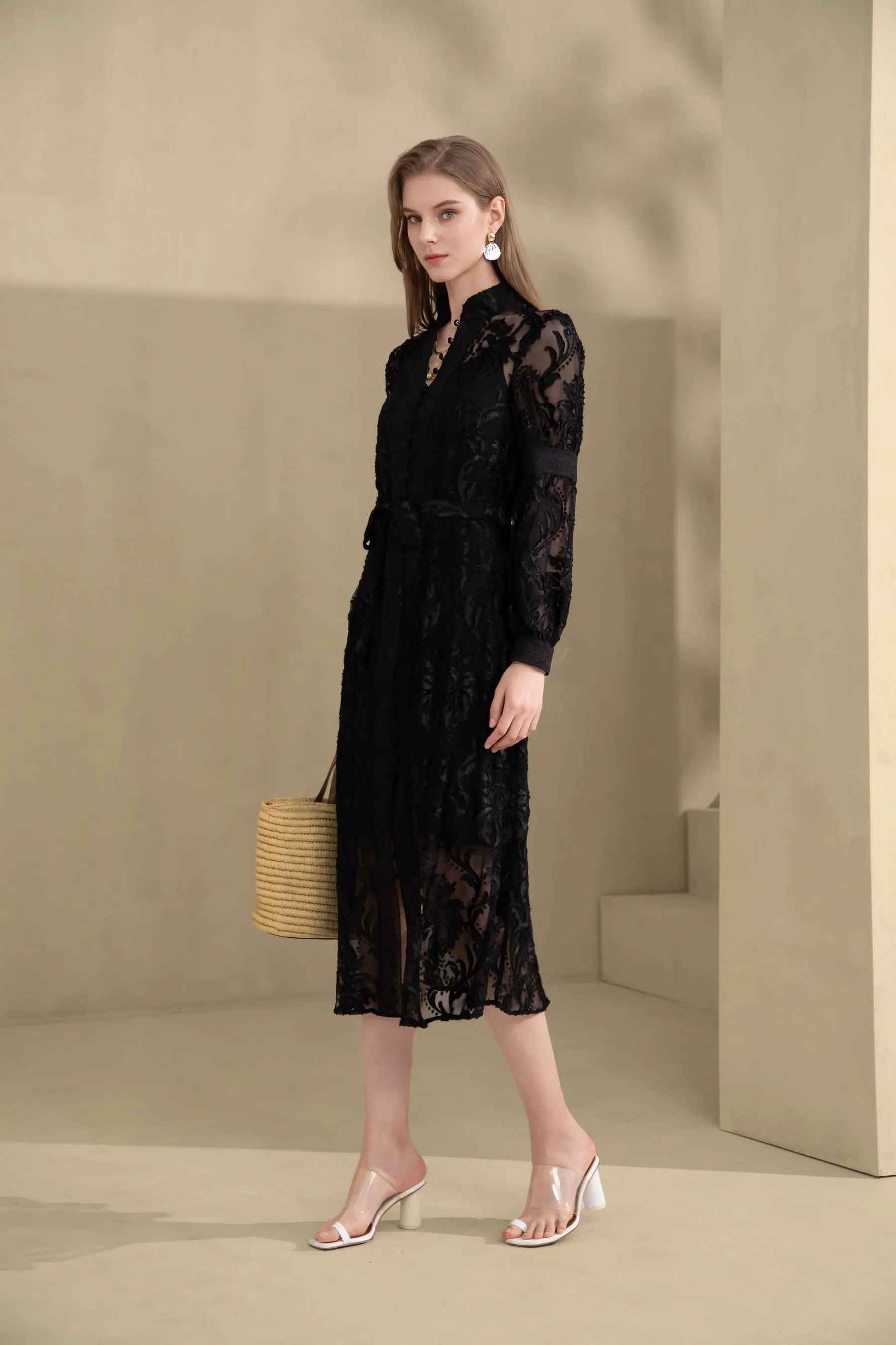 Lila Lace Dress - Black