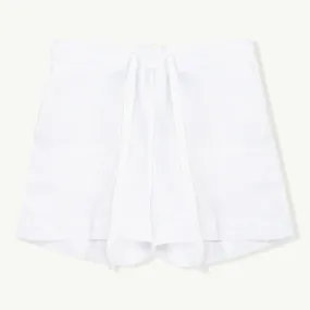 LINEN SHORT WHITE