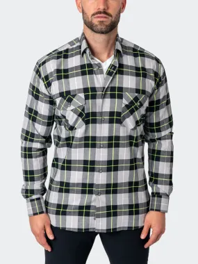 Maceoo Shirt | Flannel Largeplaidneon Black