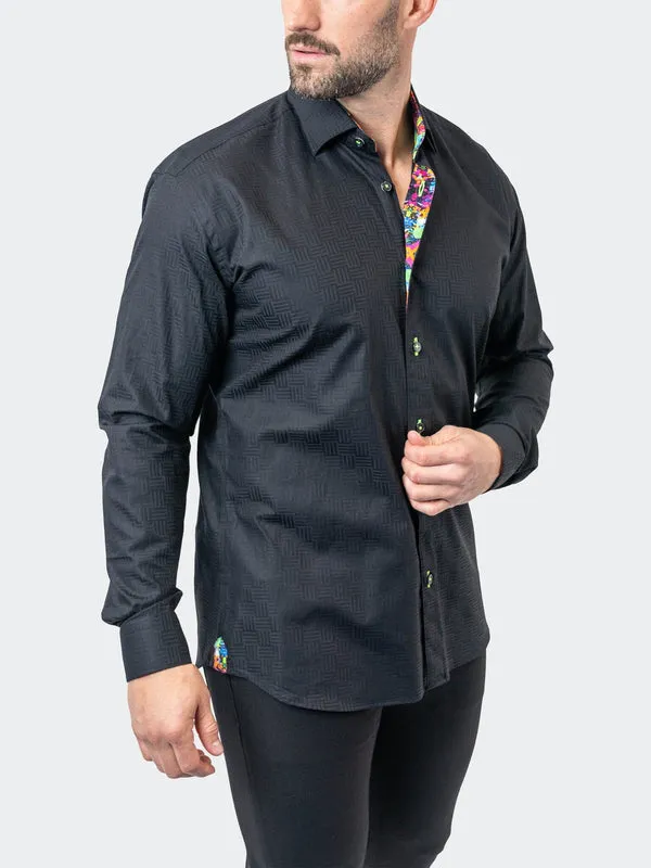 Maceoo Stretch Shirt | Fibonacci Lego 09 Black