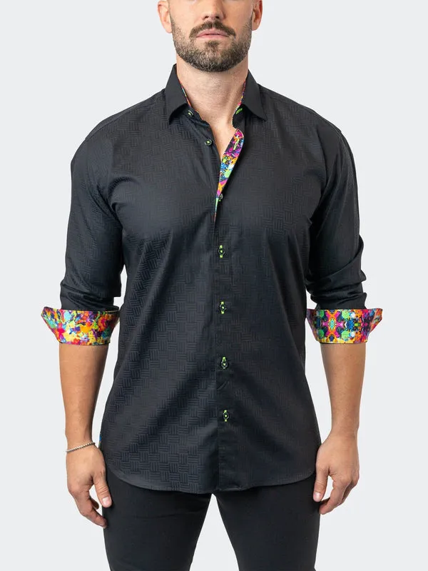 Maceoo Stretch Shirt | Fibonacci Lego 09 Black