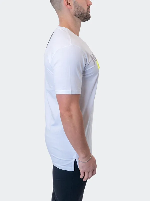 Maceoo Stretch Short-Sleeve Athletic Wear | Tee WakeUpFight White