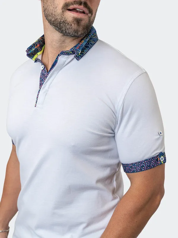 Maceoo Stretch Short-Sleeve Polos | Polo MozartSolid 30 White