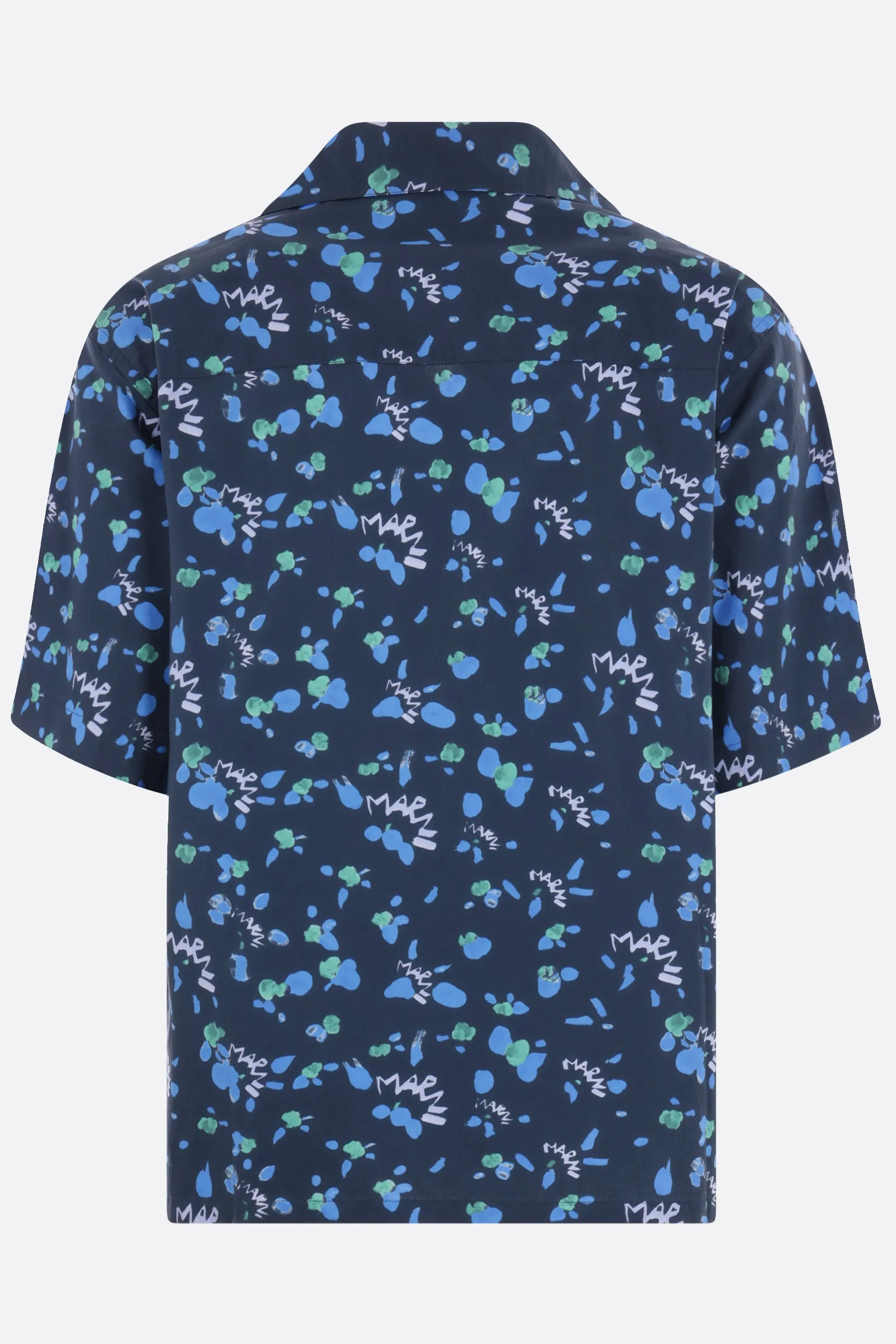 Marni Dripping poplin bowling shirt