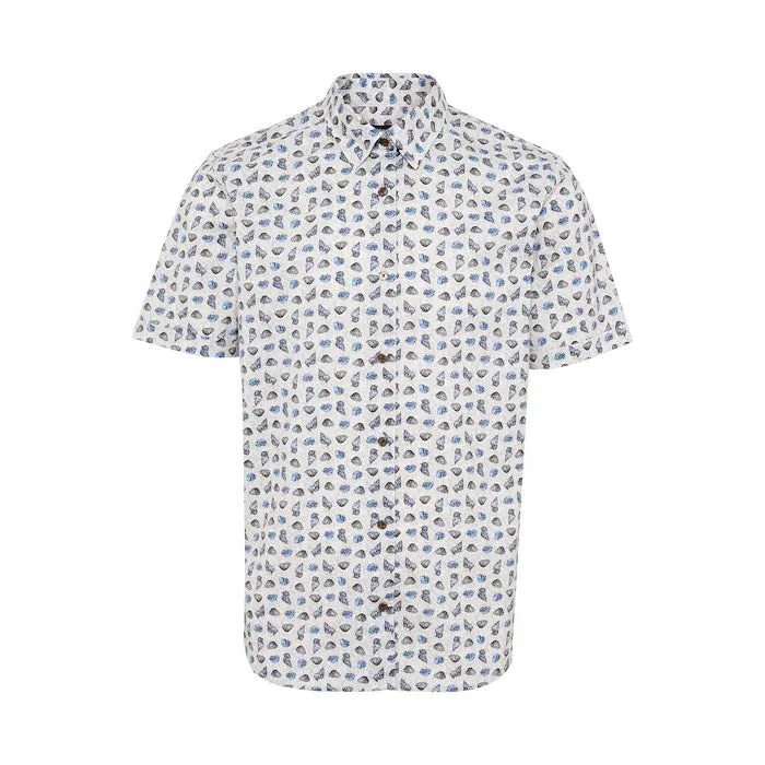 Matinique Shell Print Shirt Grey