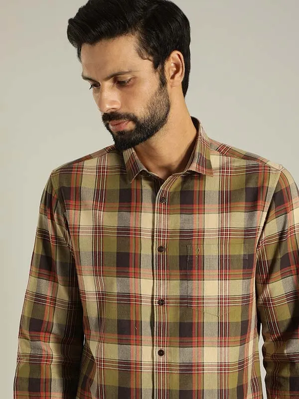 Men Checked Full Sleeve Cotton Shirt