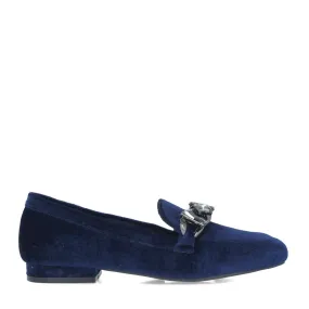 MENBUR Blue Velvet Loafer