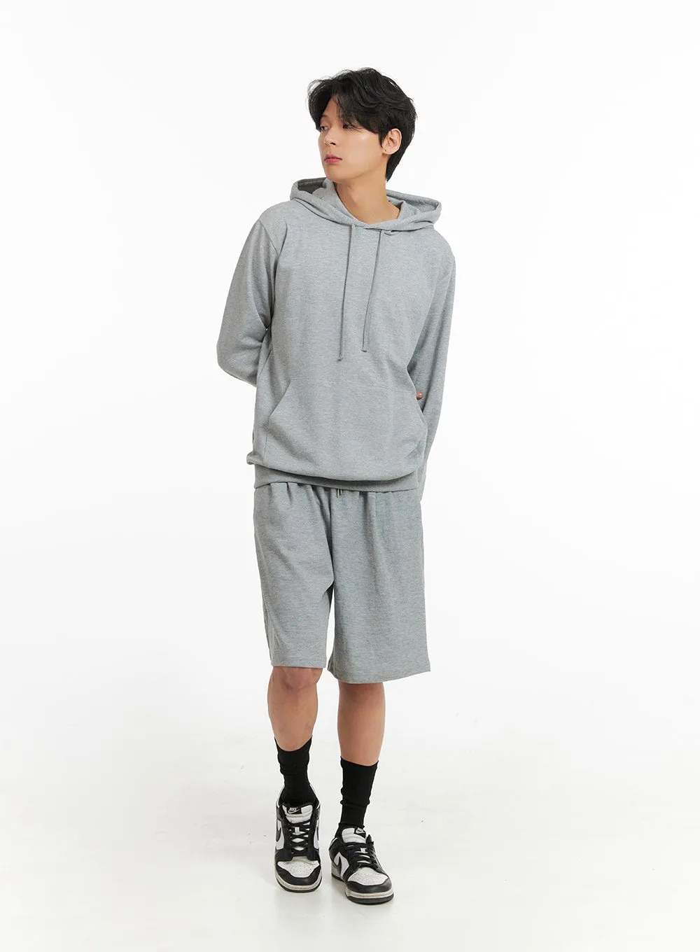 Men's Cozy Solid Cotton Hoodie IA401