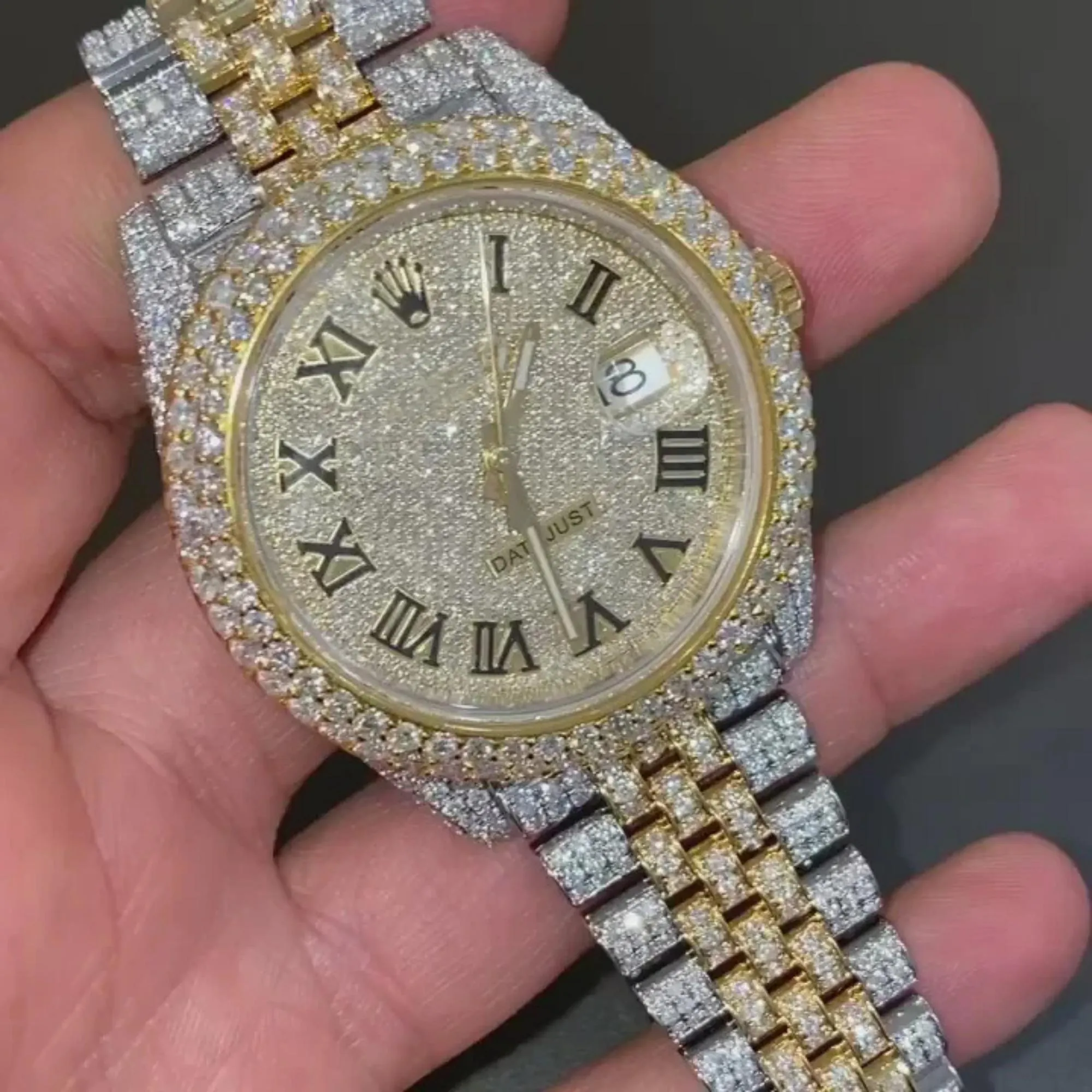 moissanite watch | diamond watch | iced out watch | hip hop watch | luxury watch | iced out | automatic watch | watches for men | watch