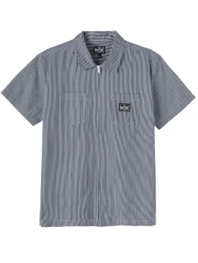 Montes Zip Short Sleeve Buttondown Shirt