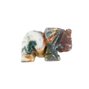 Moss Agate Elephant