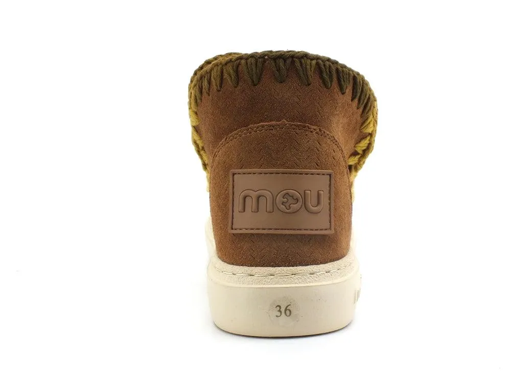 MOU Summer Eskimo Sneaker Bold  Degraded Stitching Brown Cognac MU.SW411001P