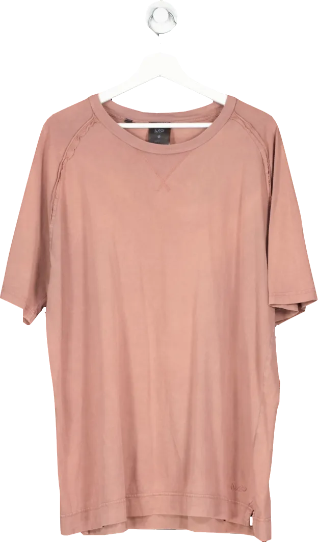 MP Pink Exposed Hem T Shirt UK L