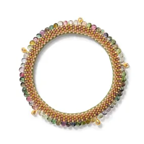 Multi Colored Tourmaline, Gold and Diamonds