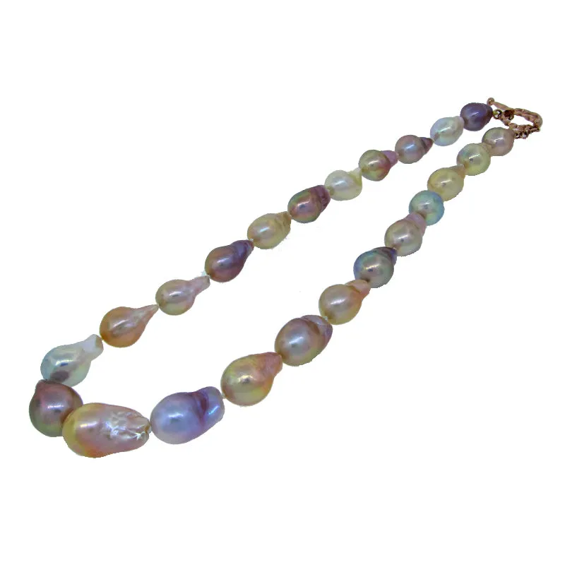 Multicolor Freshwater Baroque Pearl Necklace