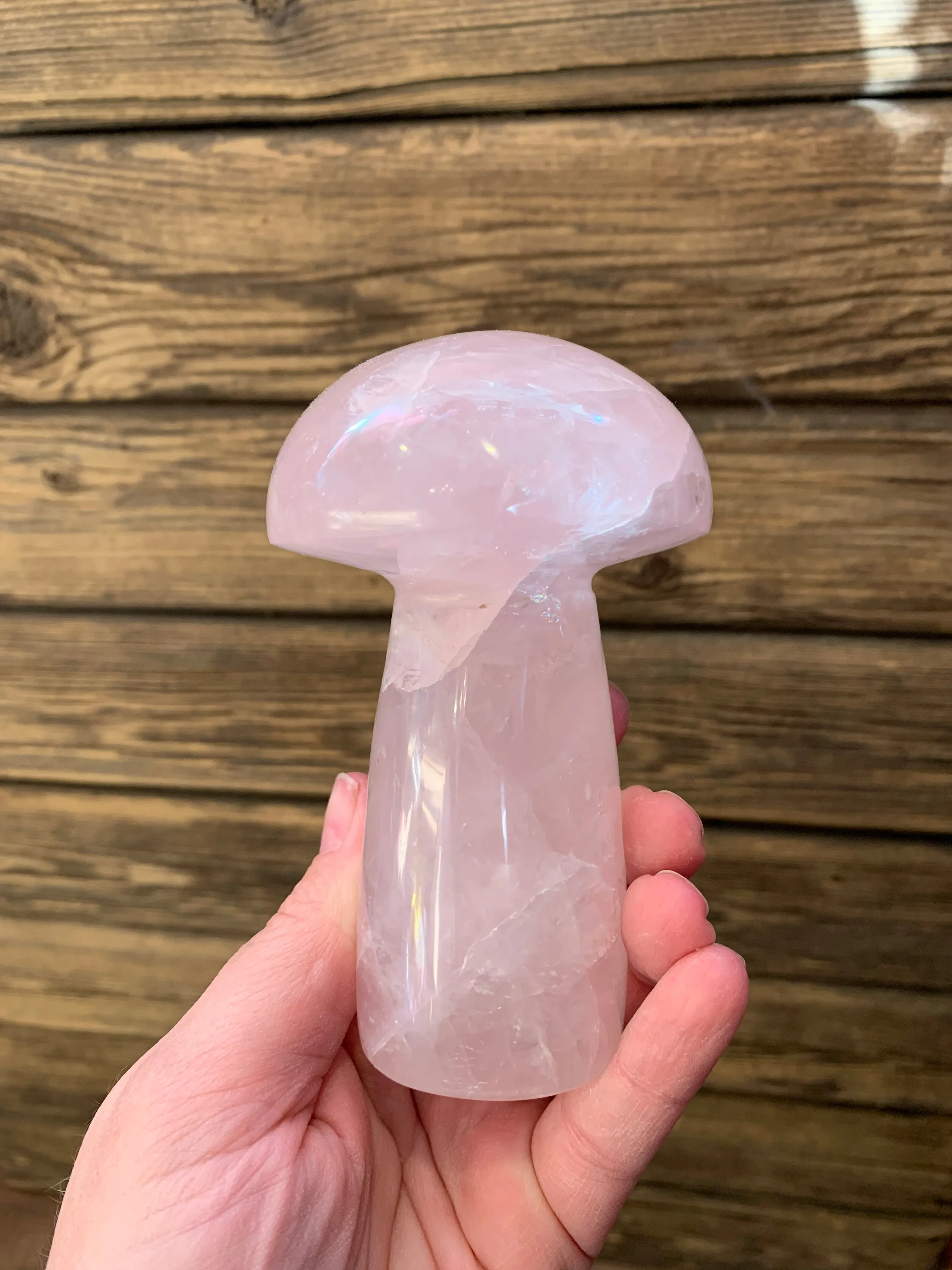 Mushroom of Rose Quartz