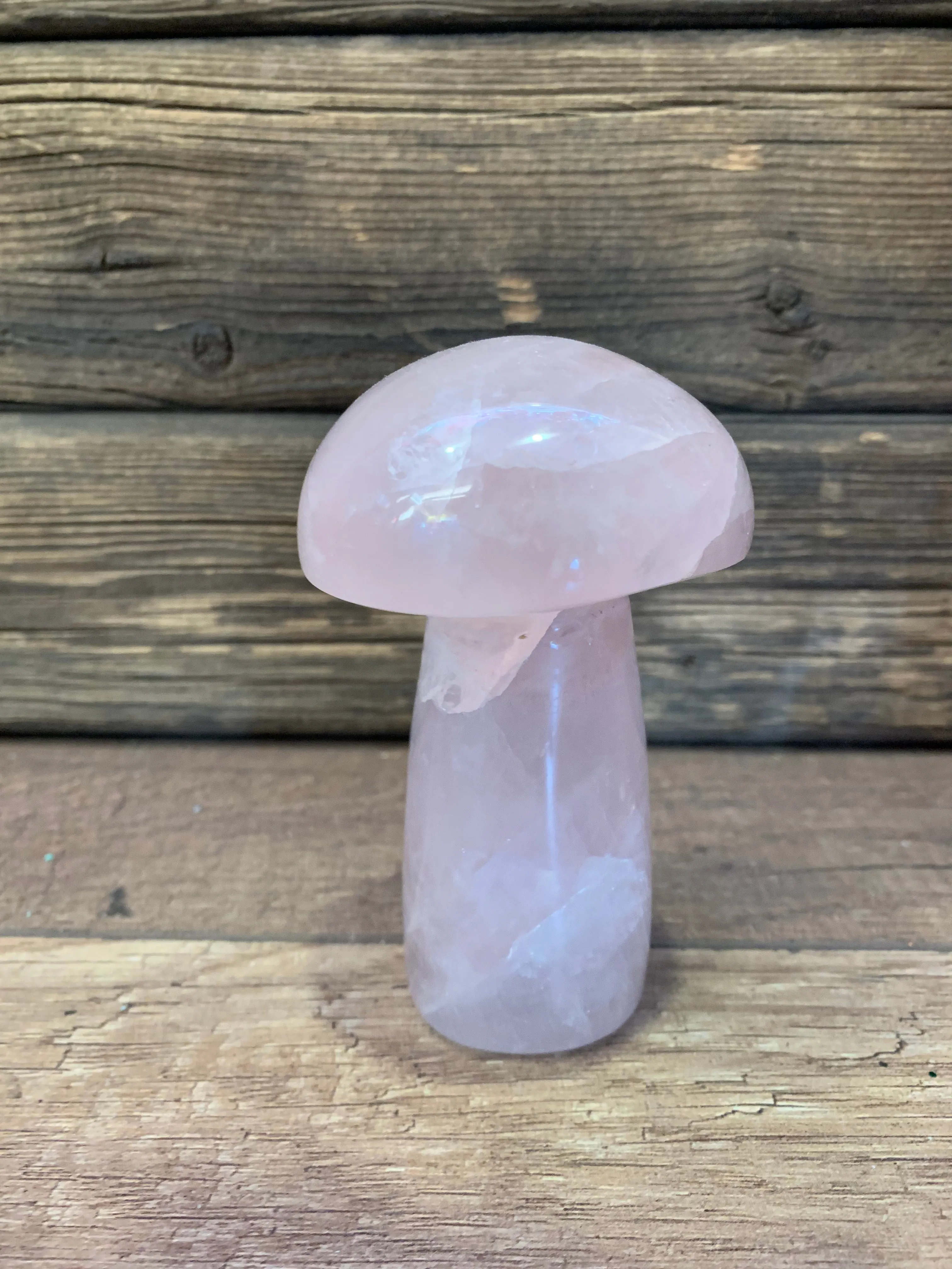 Mushroom of Rose Quartz