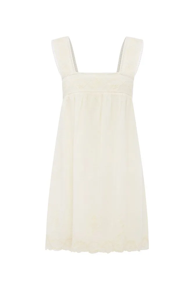 MYLAH MINI DRESS - CREAM