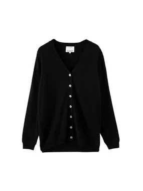 N.05 Cashmere Oversized Cardigan in Black