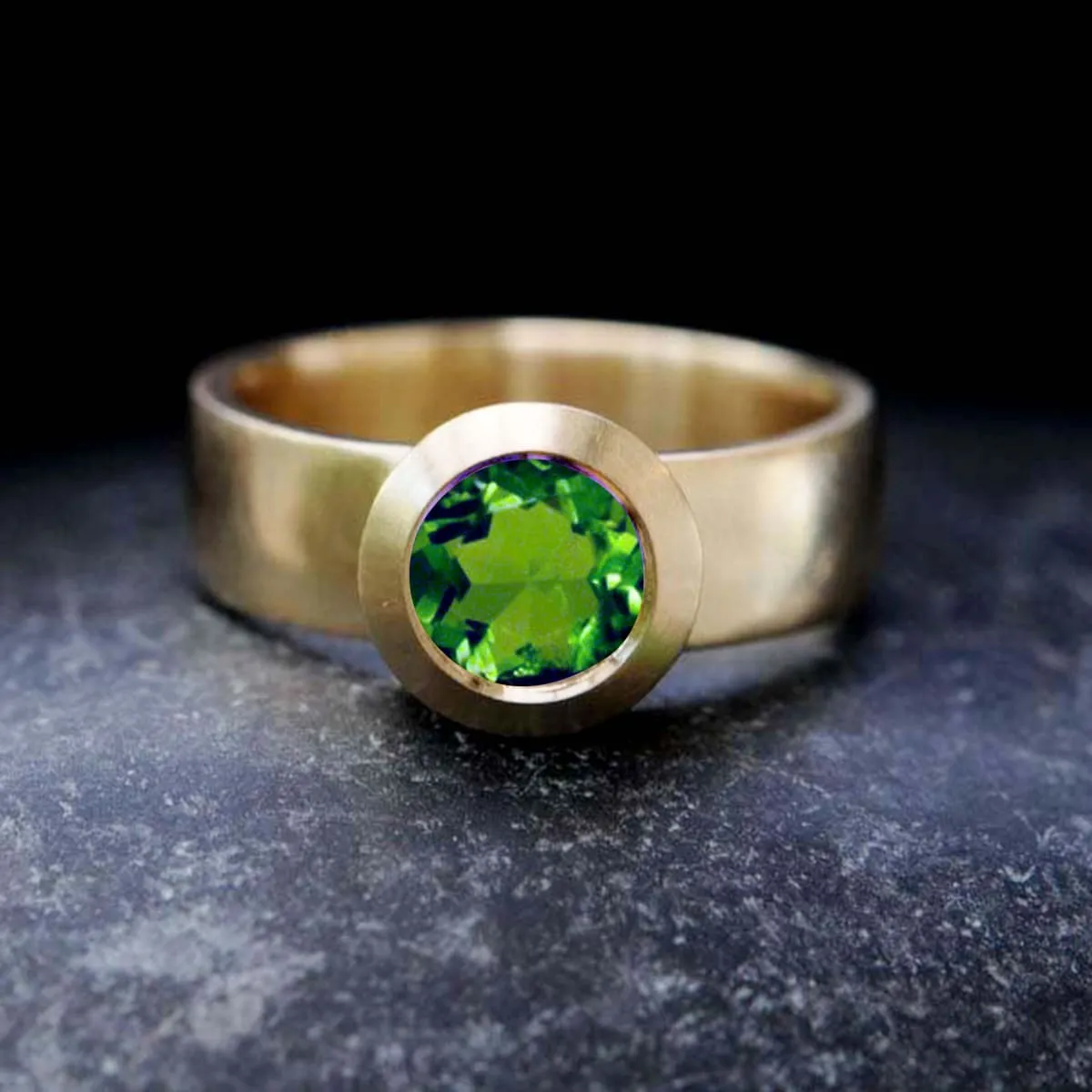 Natural peridot ring 925 sterling silver ring for women birthday gift ring friendship ring handmade gemstone promise ring cute peridot ring