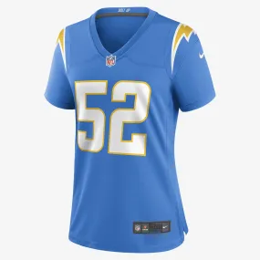 NFL Los Angeles Chargers (Khalil Mack) Women's Game Football Jersey - Powder Blue