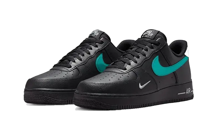 Nike Air Force 1 Low Black Blue Lightning