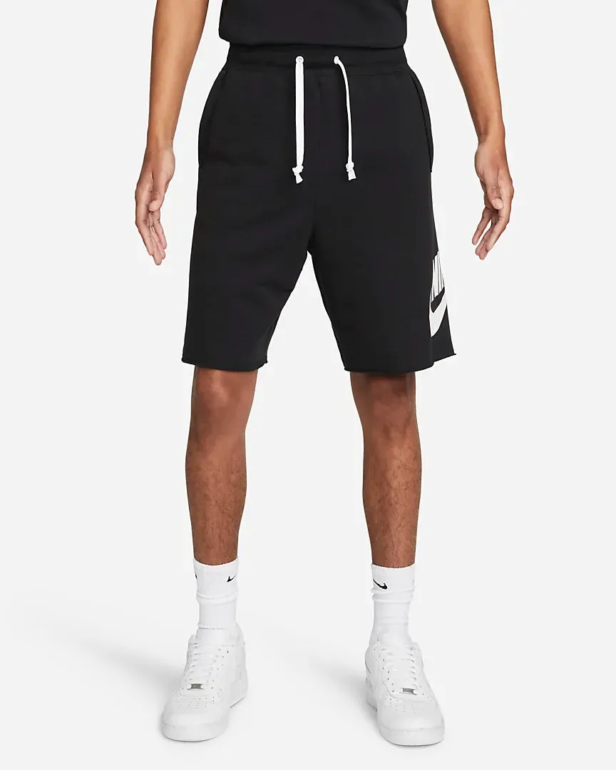 Nike Alumni Essentials Casual Sport men's brushed cotton shorts DM6817-010 black