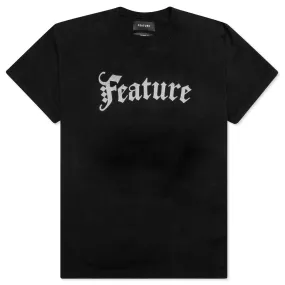 Noir Letter 3M Reflective S/S Tee - Black