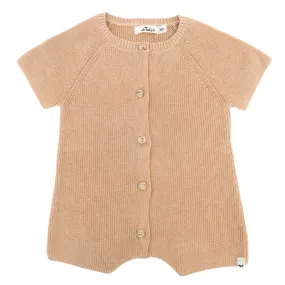 oh baby! Country Club Knitted Romper - Natural