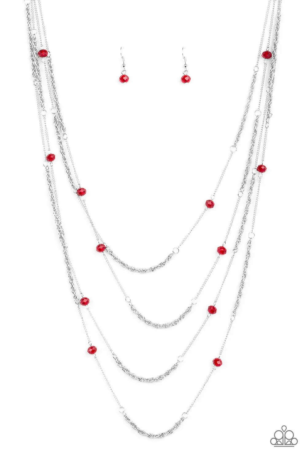 Open For Opulence - Red Necklace