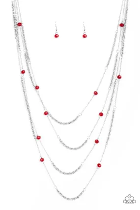 Open For Opulence - Red Necklace