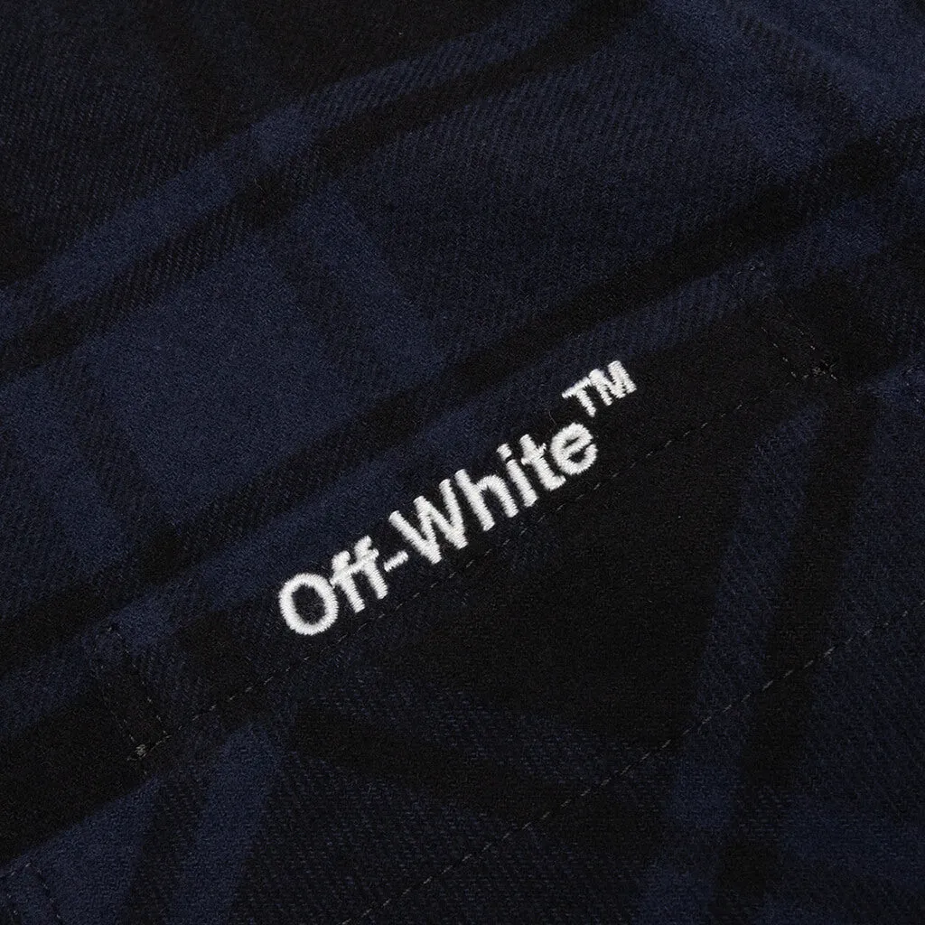 Outline Arr Flannel Shirt - Blue/White