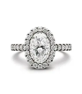 Oval cut diamond ring