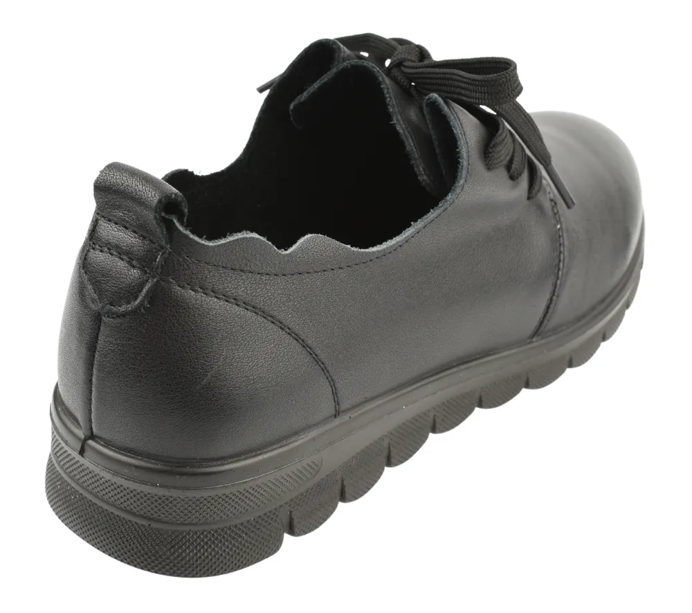 Pantofi casual, dama, FORMAZIONE, 21072 negru, piele naturala