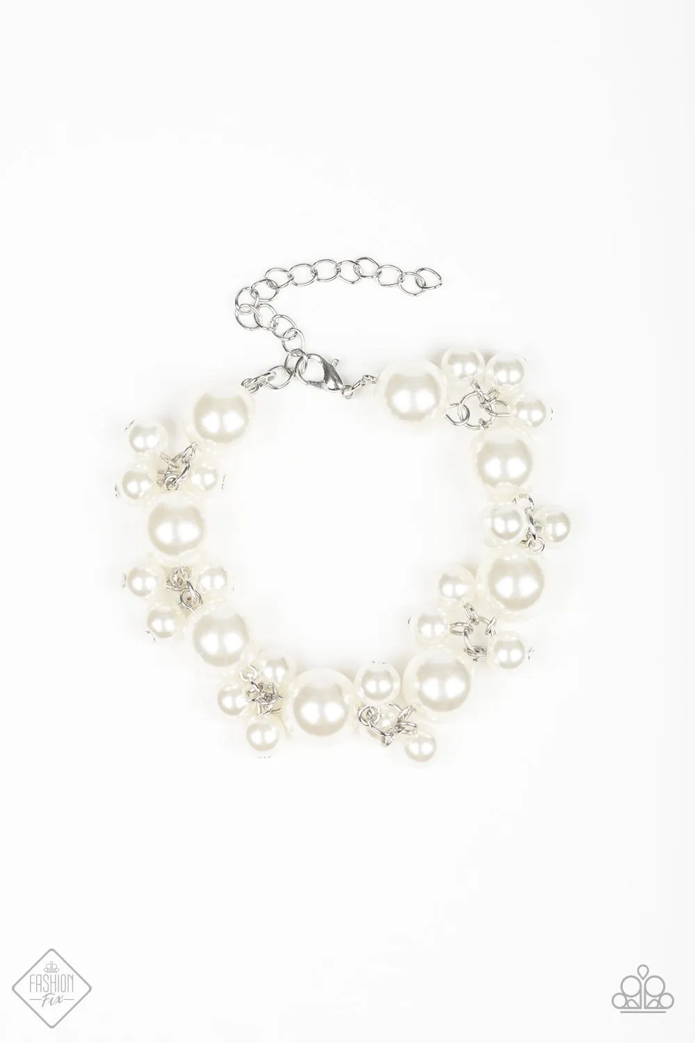 Paparazzi Boardwalk Ballroom - White Bracelet