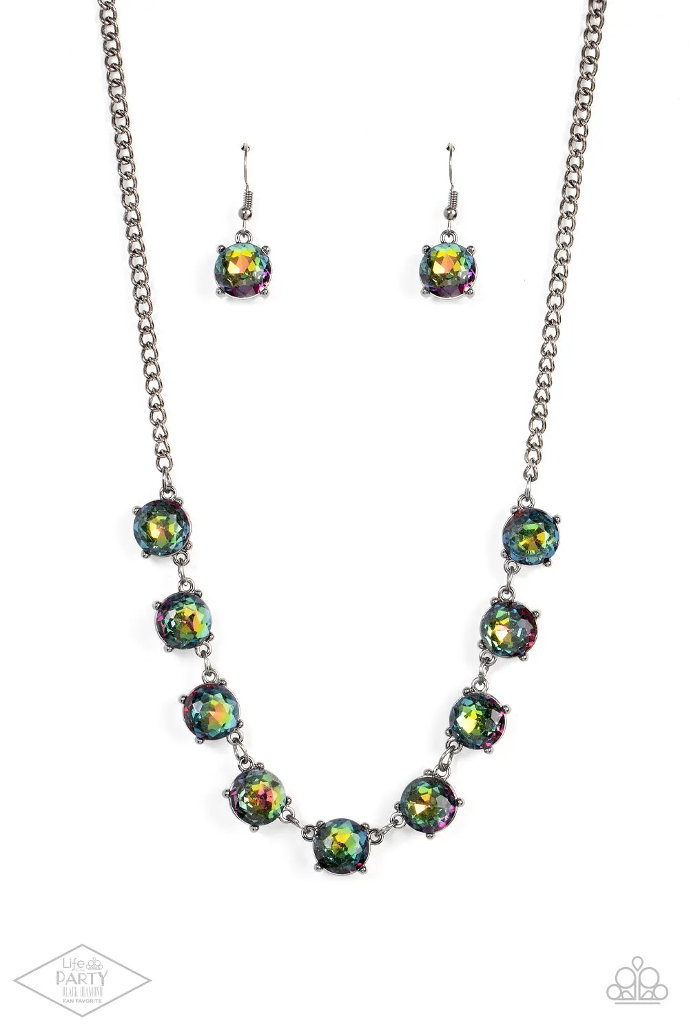 Paparazzi Iridescent Icing - Multi Oil Spill Necklace