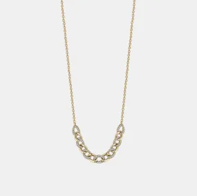 Partial Diamond Miami Cuban Link Necklace