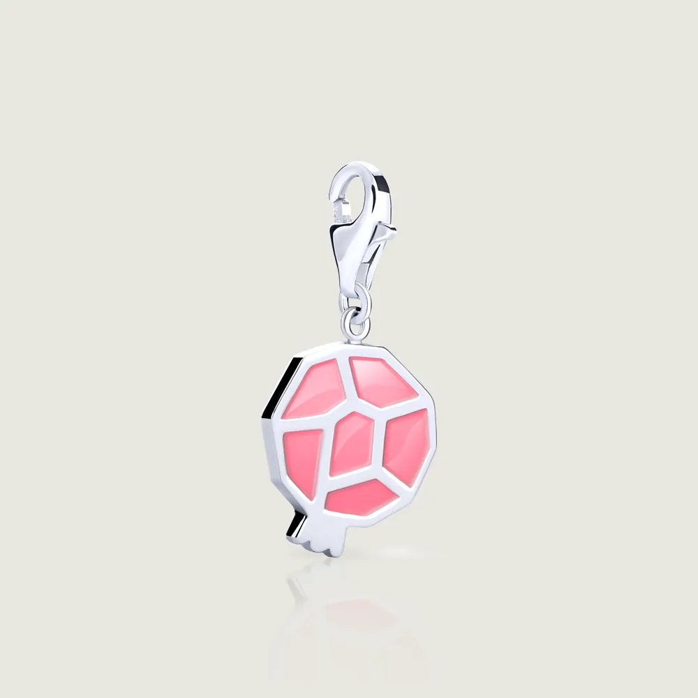 Pink Pomegranate Dangle Charm