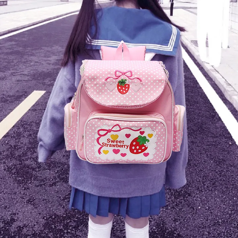 Pink Strawberry Backpack AD11787