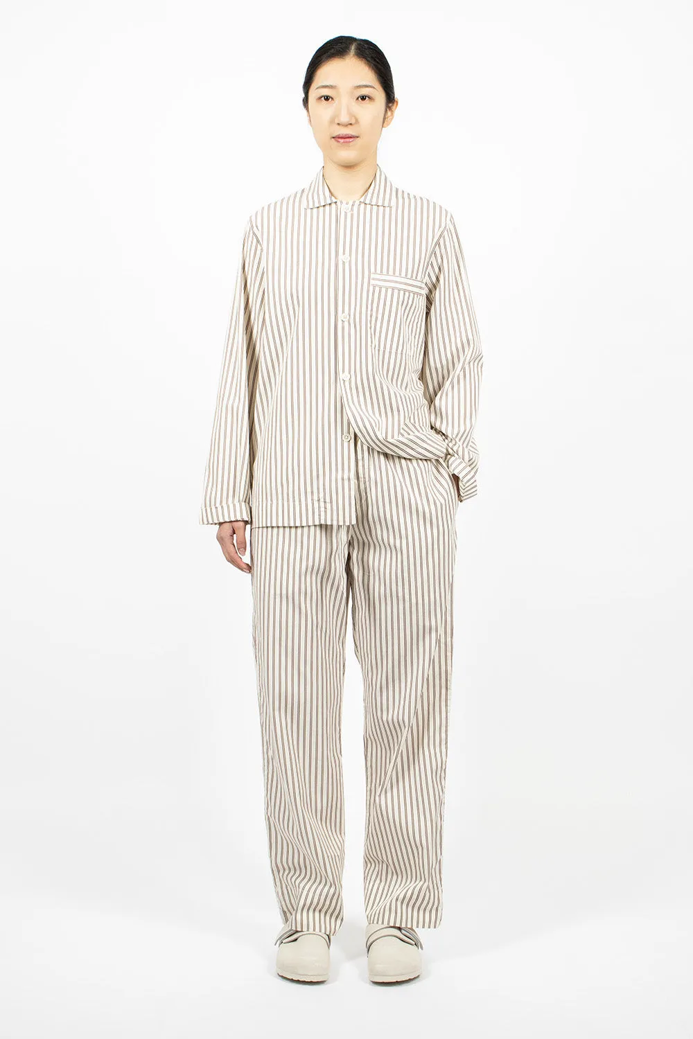 Poplin Pyjama Shirt Hopper Stripes