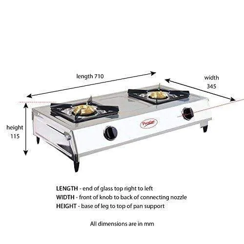 Prestige Agni Gas Stove 2 Burners