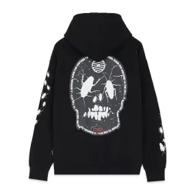 Propaganda Sweatshirt with hood and kangaroo pocket Rank Hoodie 22FWPRFE718-01 black