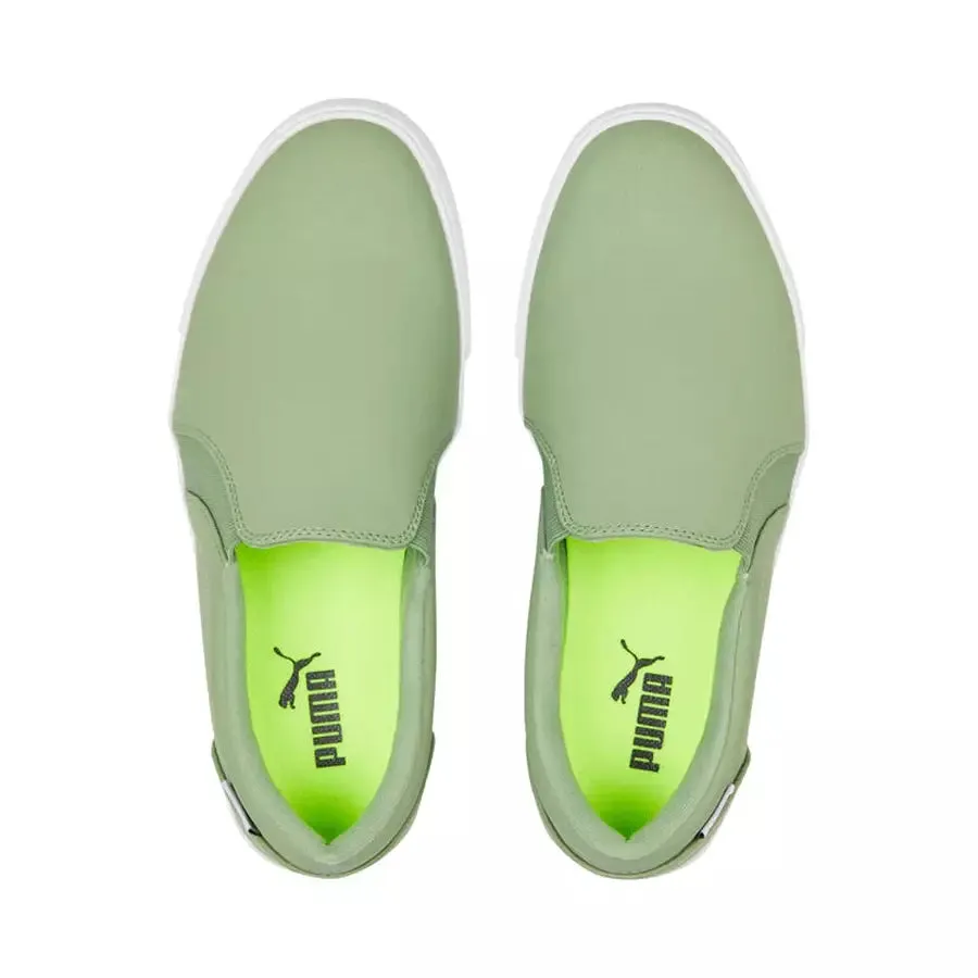 Puma TUSTIN Slip-On Ladies Spikeless Golf Shoes - Green