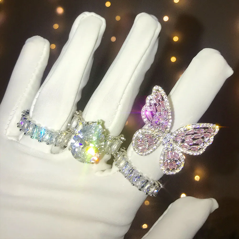 Queen Butterfly Diamond Ring