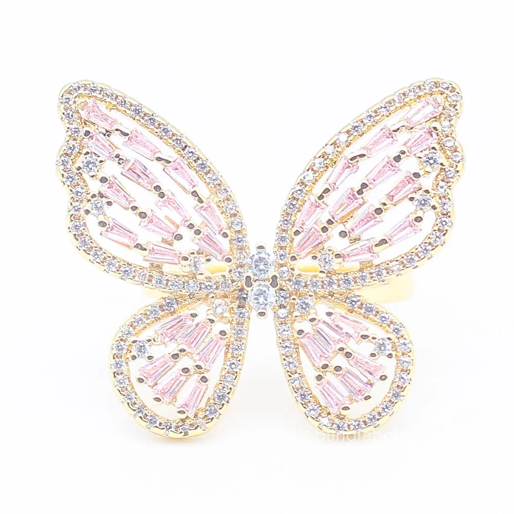 Queen Butterfly Diamond Ring