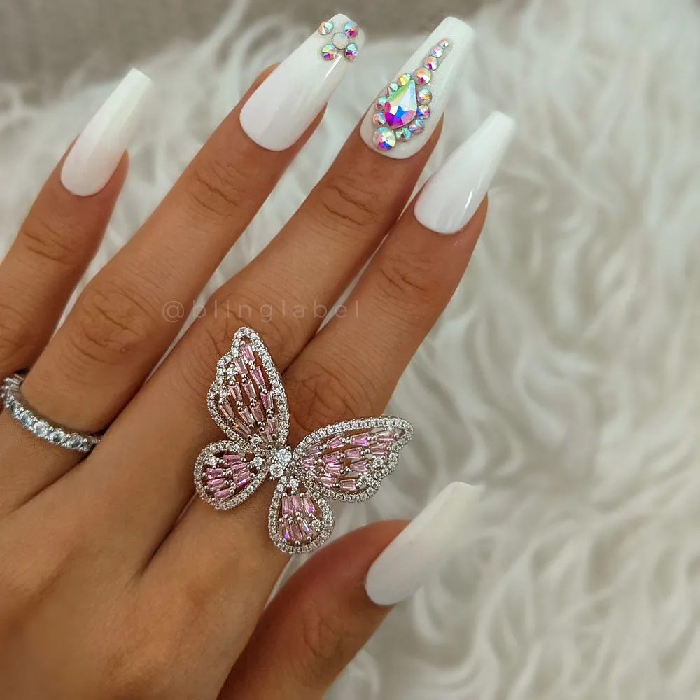 Queen Butterfly Diamond Ring